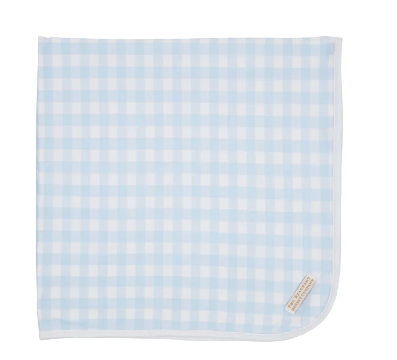Baby Buggy Blanket in Gingham Cclassic Men's Tweed