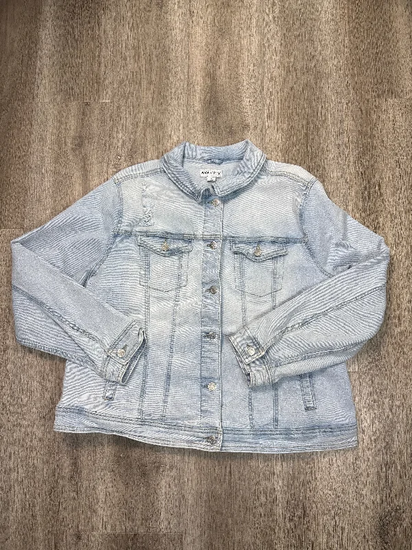 Jacket Denim By Ava & Viv In Blue Denim, Size: 1x Sophisticated Men's French