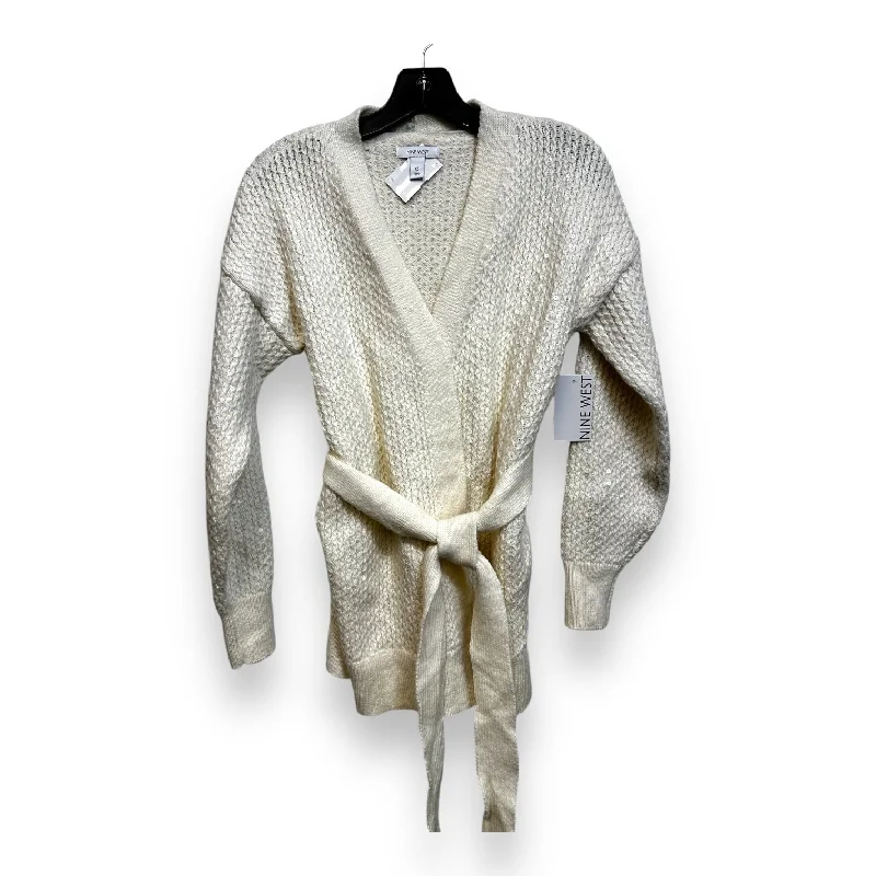 Cardigan By Nine West In Ivory, Size: Xs Artistic Men's Avant