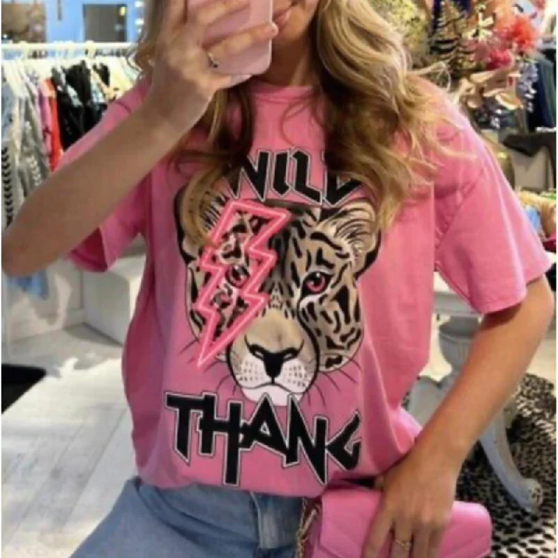 The Boutique Wild Thang Oversized Tee Trendy Men's Oversized