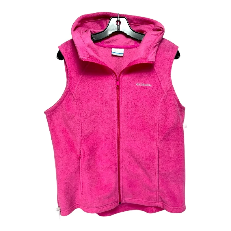 Vest Fleece By Columbia In Pink, Size: L Traditional Men's Country