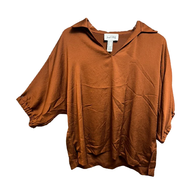 Top 3/4 Sleeve By Joseph Ribkoff In Bronze, Size: 8 Edgy Men's Punk