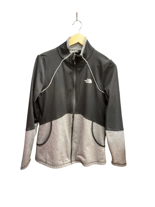 Athletic Jacket By The North Face In Black & Grey, Size: L Business