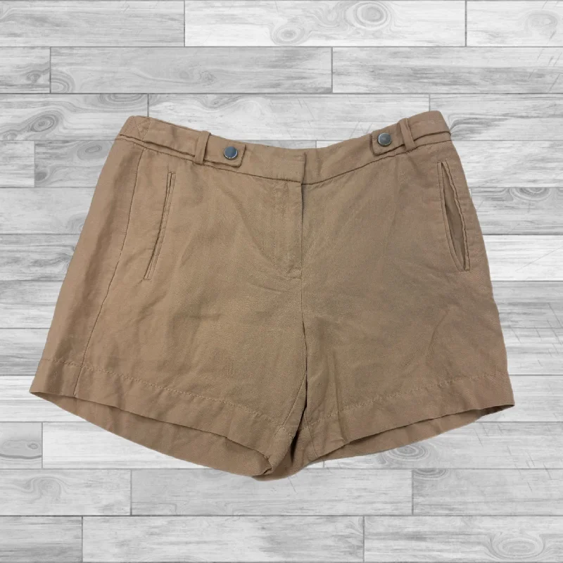 Tan Shorts White House Black Market, Size 4 Polished Men's Satin