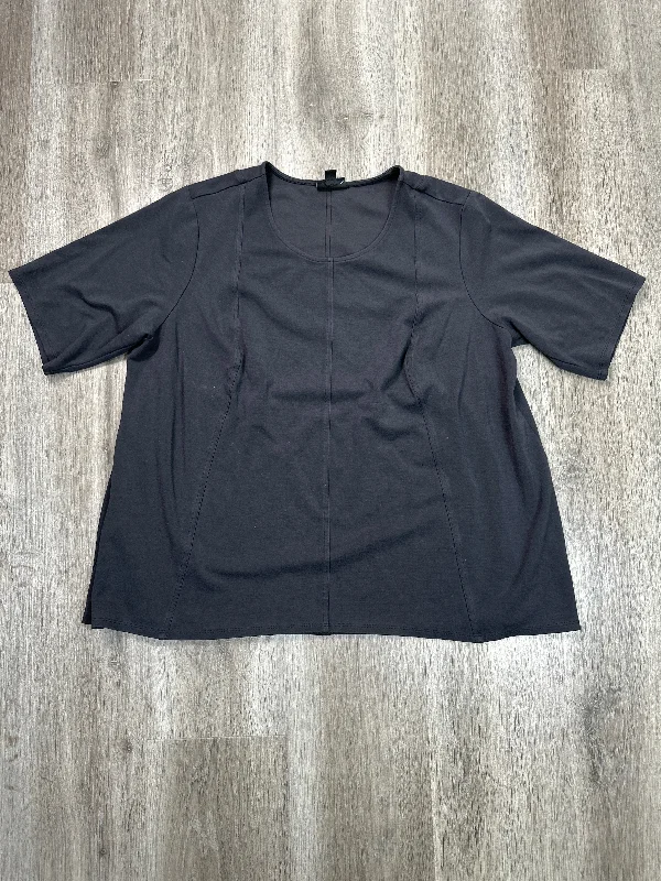 Top Short Sleeve By J. Jill In Grey, Size: Xl British Gentleman Style