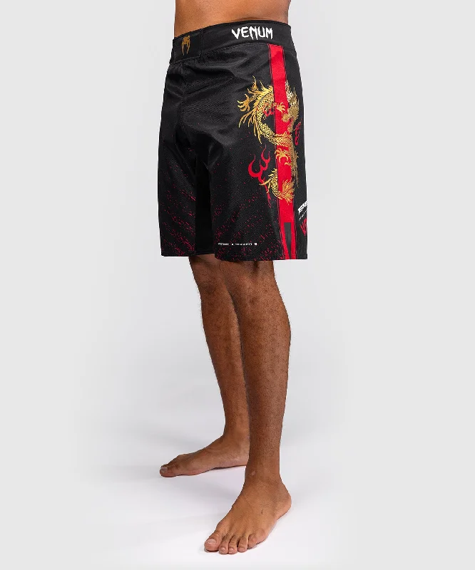 Venum x TEKKEN 8 - Marshall Law Fight Shorts - Black/Red/Gold Business