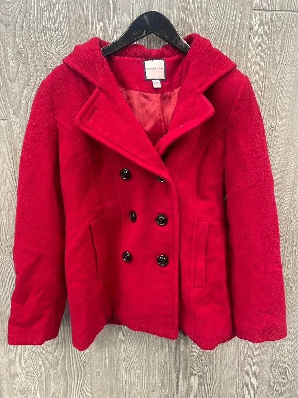 Coat Peacoat By Croft And Barrow In Red, Size: L Dynamic Men's High