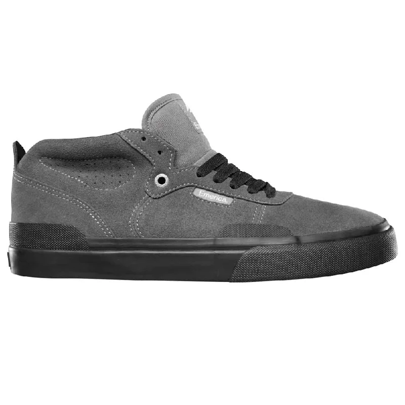 Emerica Pillar X Matisse Banc Skate Shoes - Grey/Black/Suede Modern Men's 