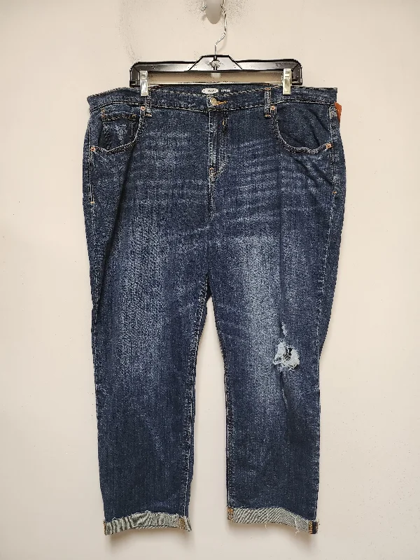 Jeans Boyfriend By Old Navy In Blue Denim, Size: 18 Masculine Men's 