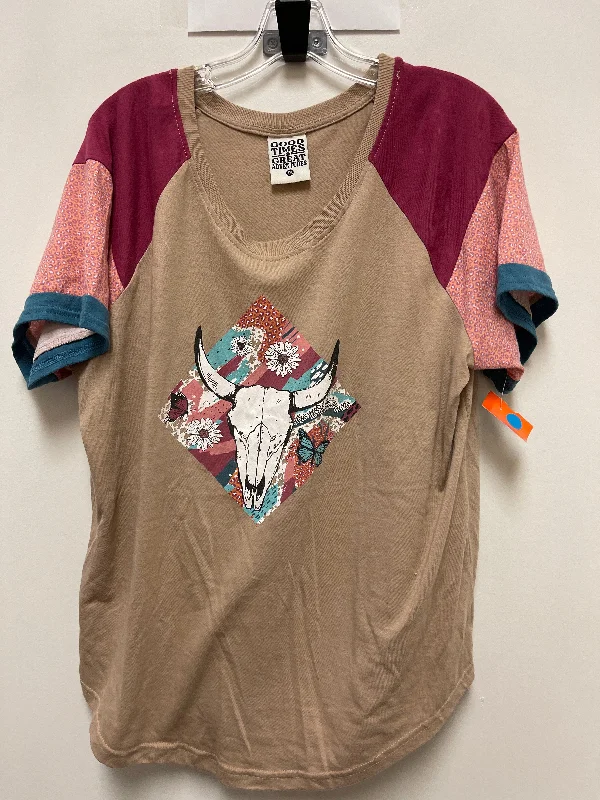 Top Short Sleeve By Clothes Mentor In Multi-colored, Size: 2x Street