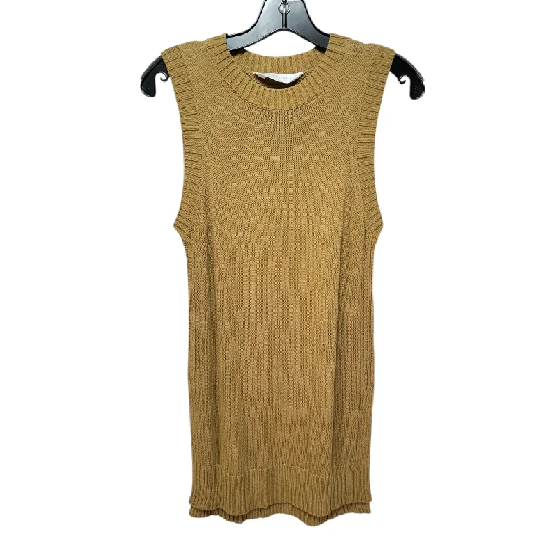 Knit Top Sleeveless By Everlane In Tan, Size: S Cclassic Men's Tweed