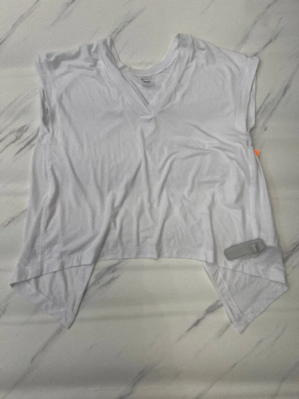 Athletic Top Short Sleeve By Athleta In White, Size: S Gym