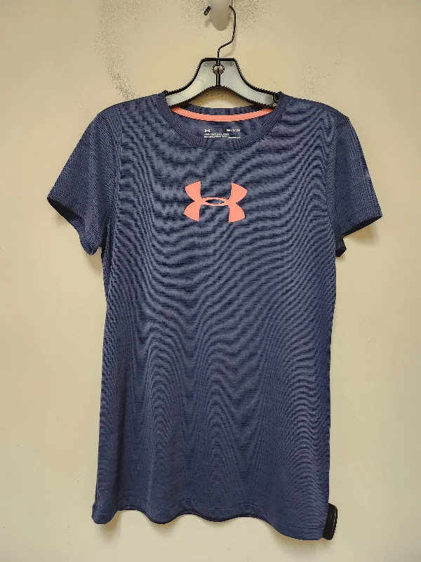 Athletic Top Short Sleeve By Under Armour In Blue, Size: S Tough Men's Tactical