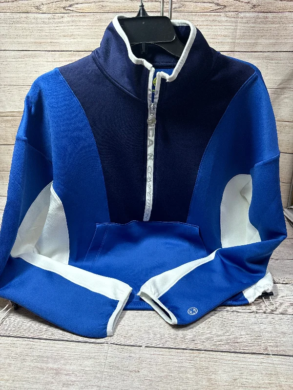 Athletic Top Long Sleeve Collar By Nautica In Blue & White, Size: M Traditional Men's Country