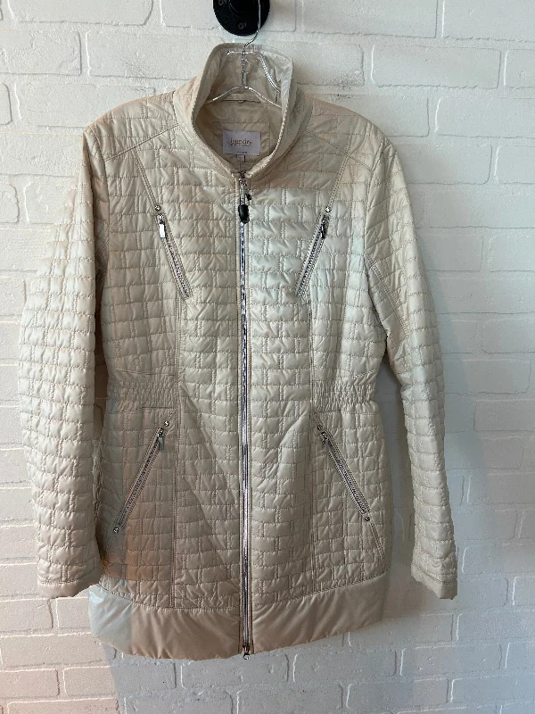 Coat Puffer & Quilted By Laundry In Cream, Size: L Practical Men's Multi