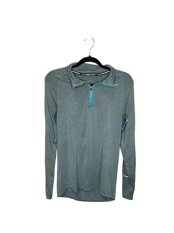 Athletic Top Long Sleeve Collar By Nike In Ivory, Size: S Relaxed Men's Australian 