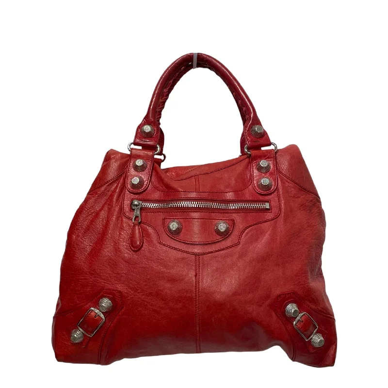 BALENCIAGA/Hand Bag/Lambskin/RED/CHEVRE GIANT Hip Men's Retro