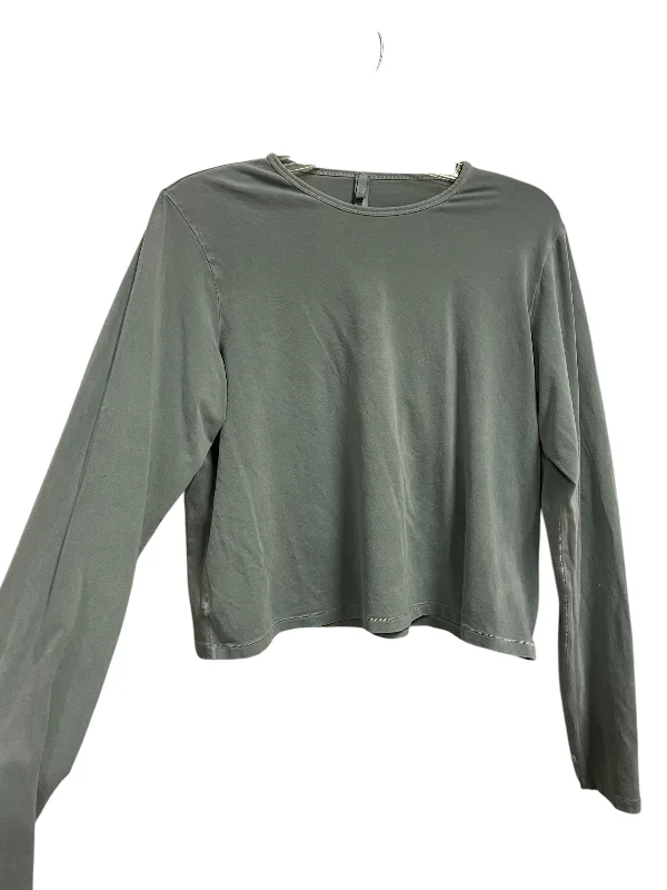 Top Long Sleeve By Skims In Green, Size: 3x Cool Men's Distressed