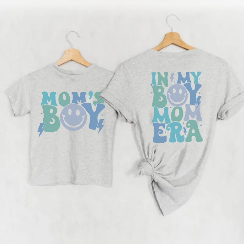 My Boy Mom Era & Mom's Boy Matching T-shirts Sporty Men's Athleisure 