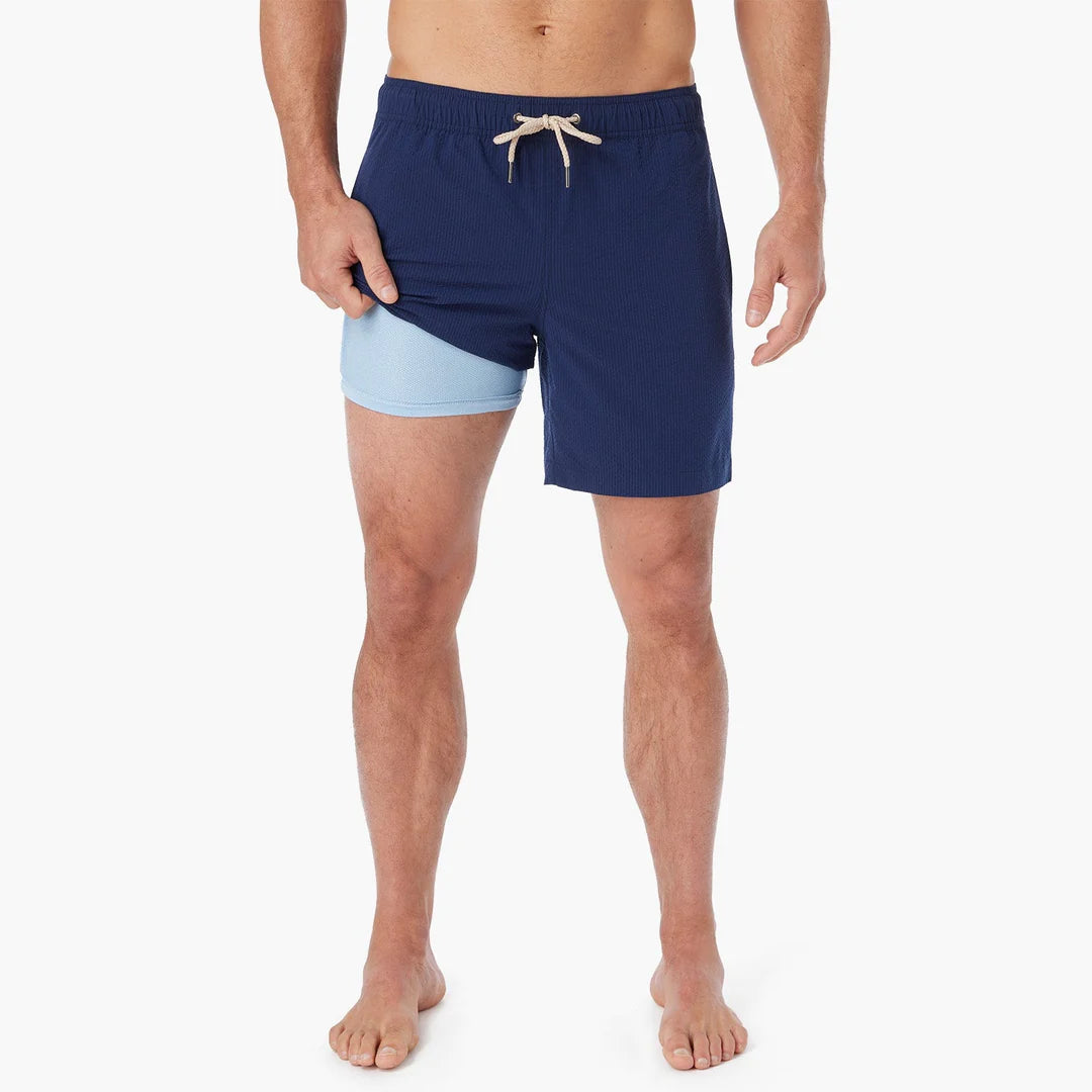 BAYBERRY TRUNK - NVY SEERSUCK Luxurious Men's High