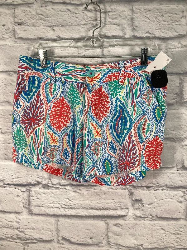 Shorts Designer By Lilly Pulitzer In Blue & Green, Size: 8 Gym