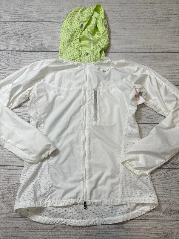 Athletic Jacket By Nike Apparel In White, Size: S Artistic Men's Hand