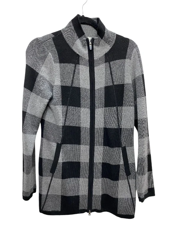 Coat Other By Adrienne Vittadini In Black & Grey, Size: M Practical Men's Multi
