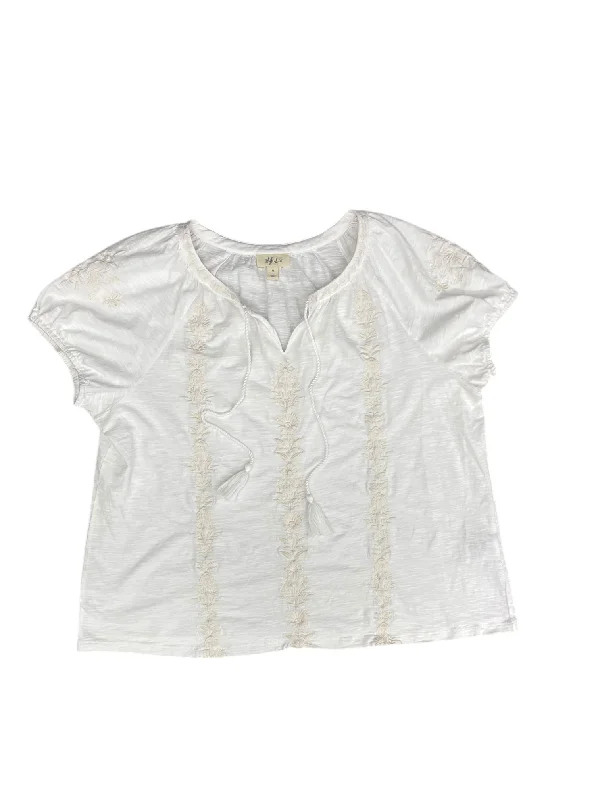 Top Short Sleeve By Style And Company In White, Size: Xl Earthy Men's Sustainable 