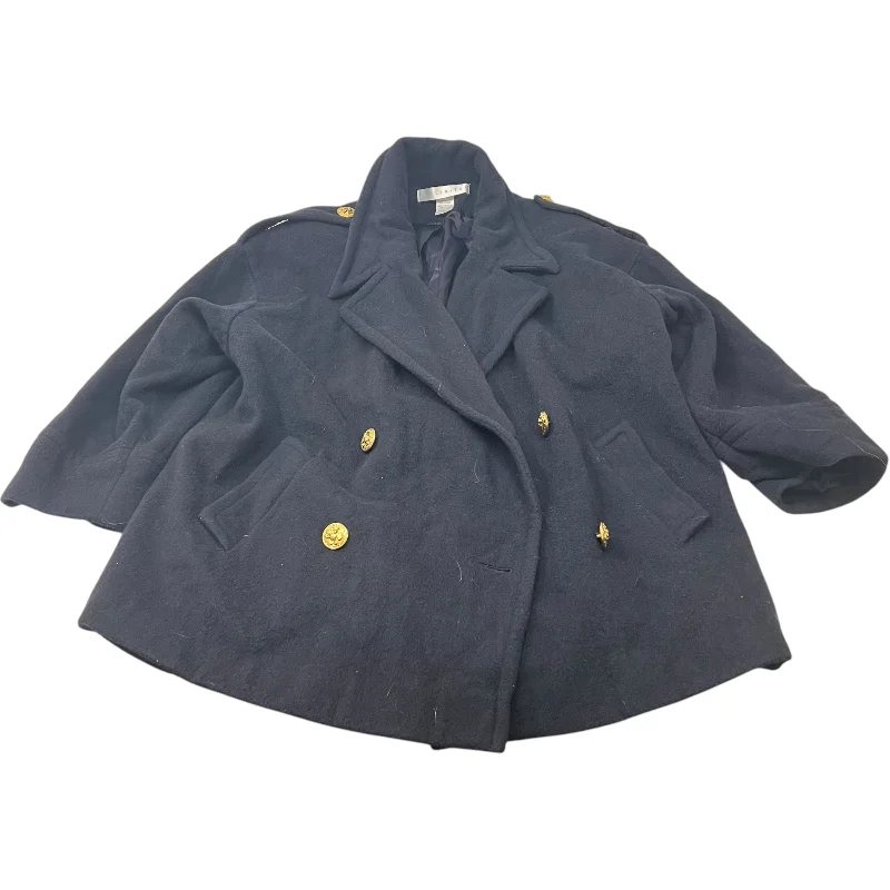 Coat Peacoat By Limited In Navy, Size: S Business