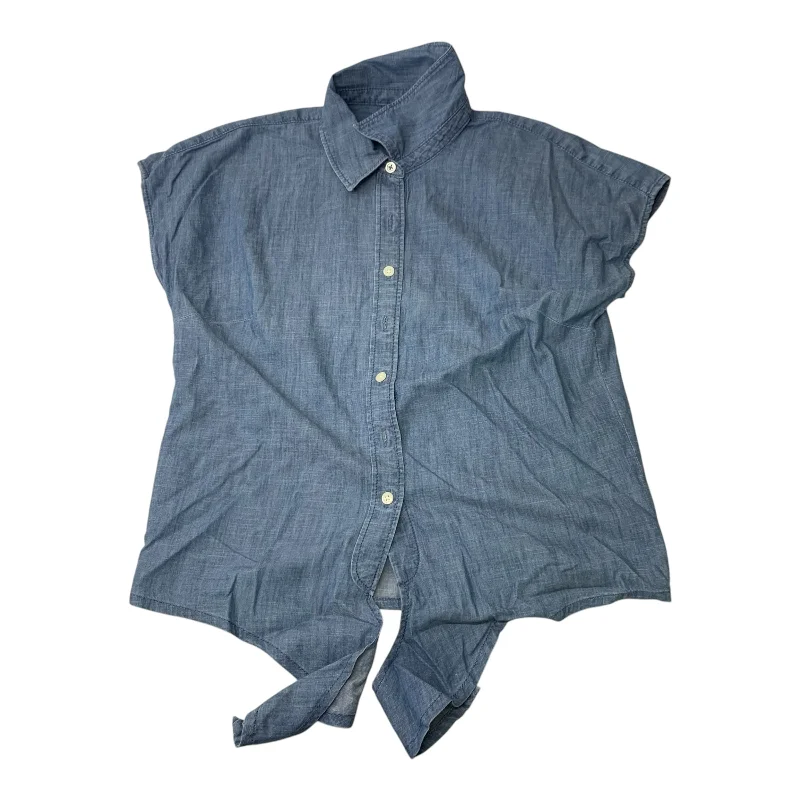 Top Short Sleeve By Talbots In Blue, Size: Xs Traditional Men's Country