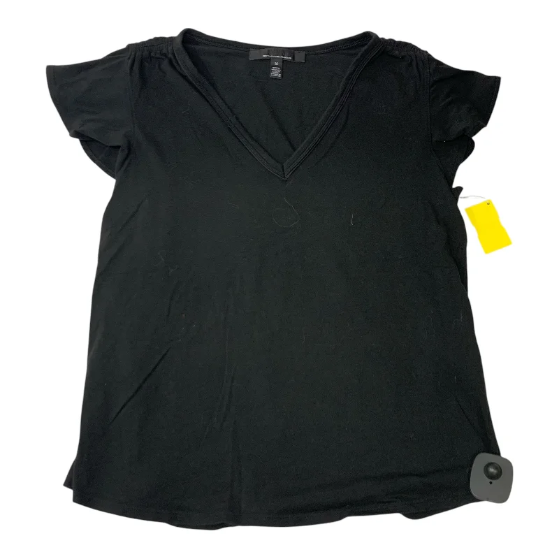 Top Short Sleeve By White House Black Market In Black, Size: M Sporty Men's Athleisure 
