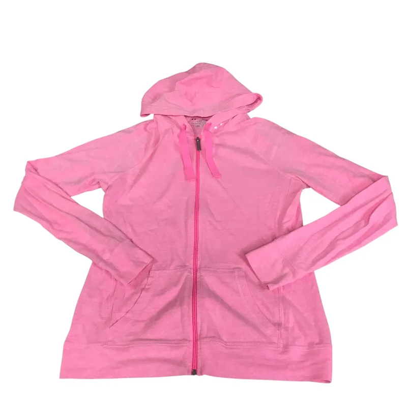 Athletic Jacket By Under Armour In Pink, Size: M Stylish Men's Neon