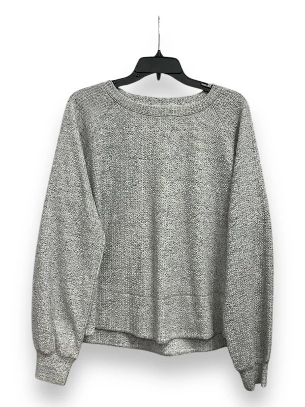 Athletic Top Long Sleeve Crewneck By Calia In Grey, Size: L Streetwear Style