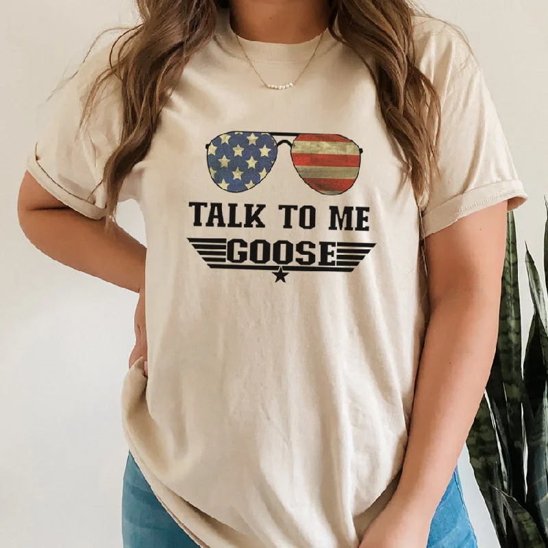 Talk To Me Goose T-Shirt Elegant Men's Cashmere