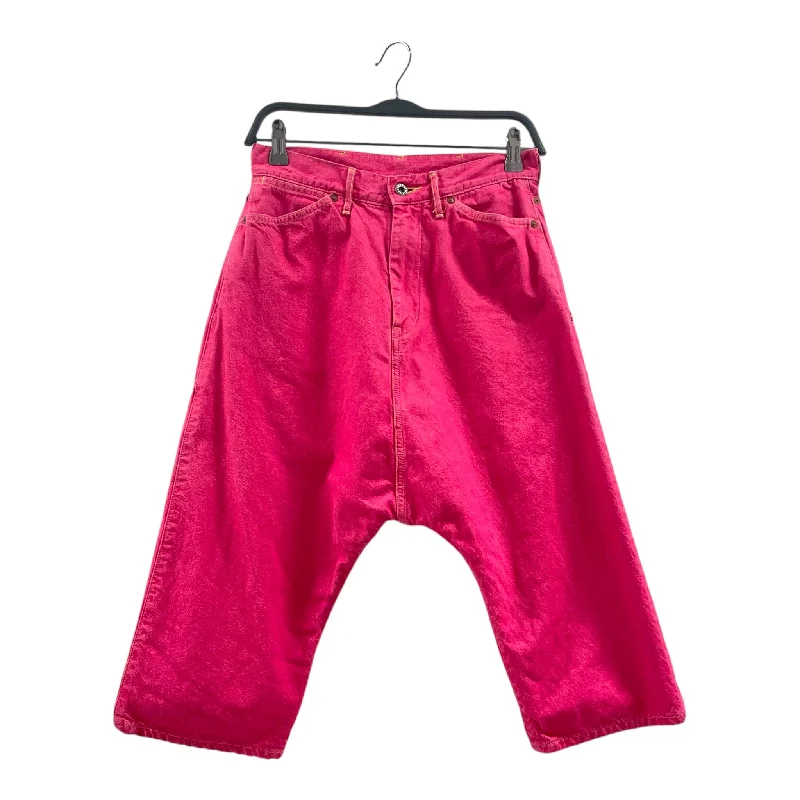 KAPITAL/Shorts/XXXS/Cotton/PNK/Button Fly/HOT PINK BAGGY SHORTS Masculine Men's 