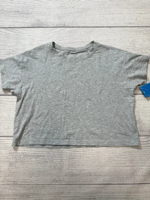 Athletic Top Short Sleeve By Lululemon In Grey, Size: S Refined Men's Classic 