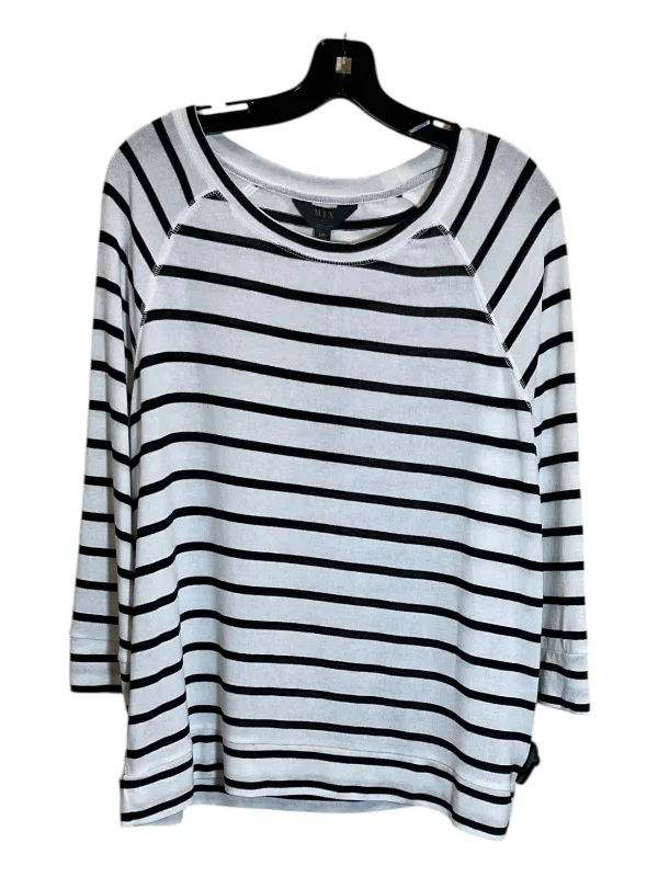 Top Long Sleeve By Clothes Mentor In Black & White, Size: 1x Earthy Men's Hemp