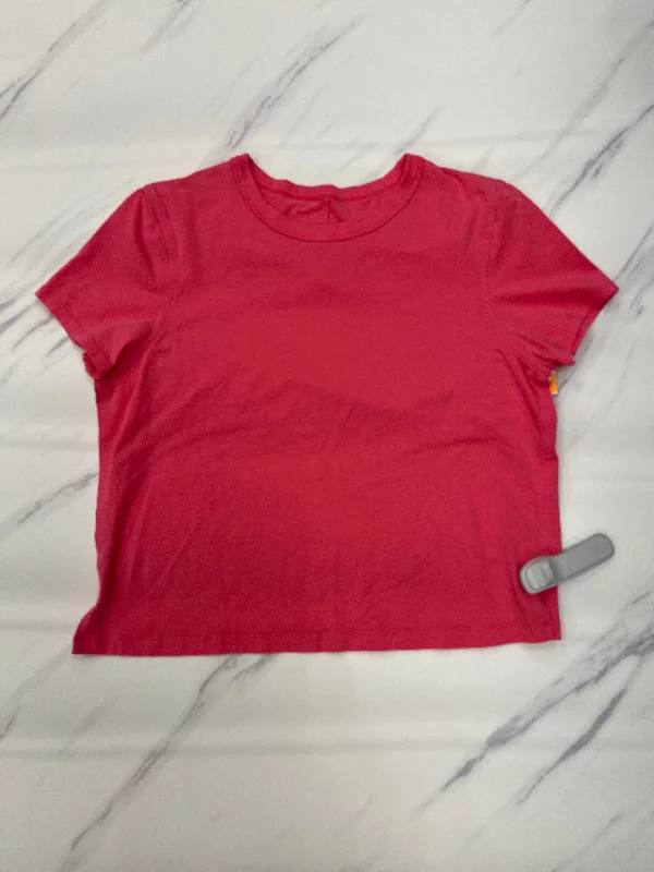 Athletic Top Short Sleeve By Lululemon In Pink, Size: 6 Monochromatic All