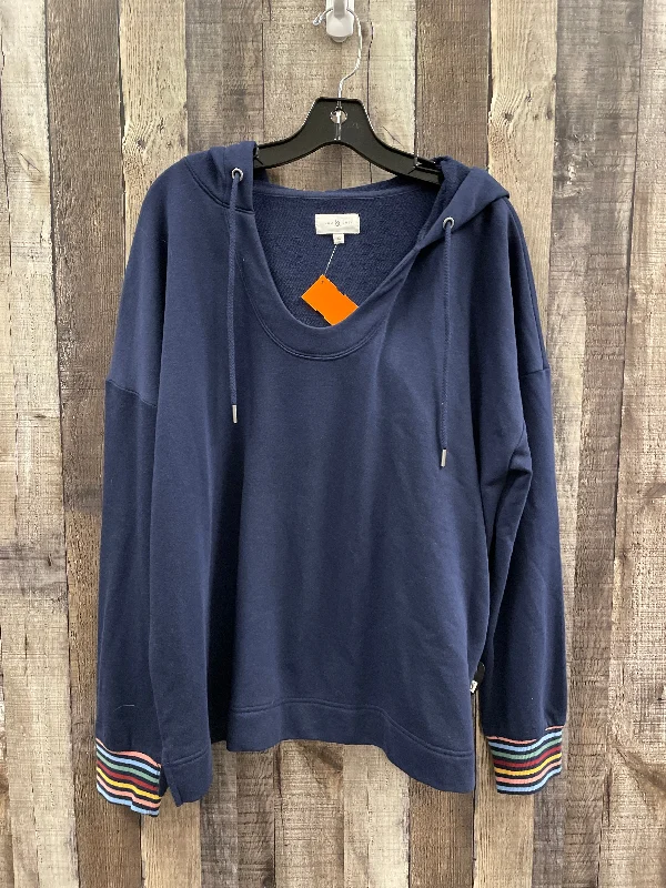 Top Long Sleeve By Lou And Grey In Blue, Size: Xl Cclassic Men's Tweed