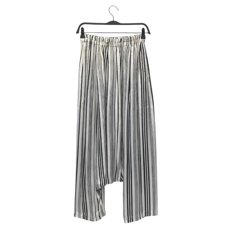 COMME des GARCONS/Bootcut Pants/Silk/WHT/Stripe/ Stylish Men's Tropical 