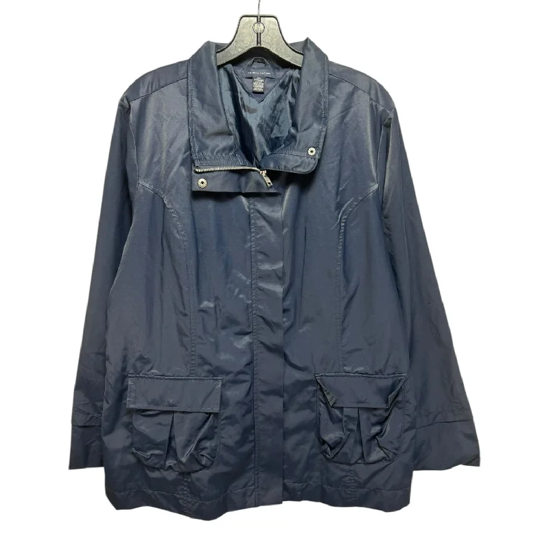 Jacket Windbreaker By Tommy Hilfiger In Navy, Size: Xxl Refined Men's European
