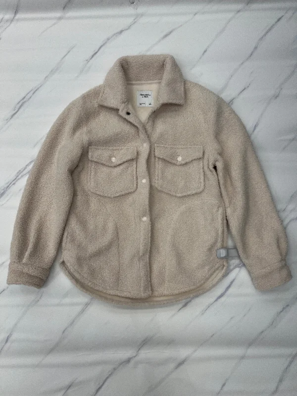 Jacket Shirt By Abercrombie And Fitch In Cream, Size: S Bold Men's Statement