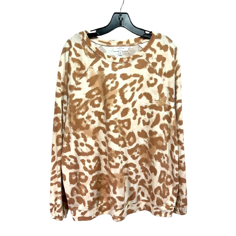 Top Long Sleeve By New Directions In Animal Print, Size: 2x Dynamic Men's Glow