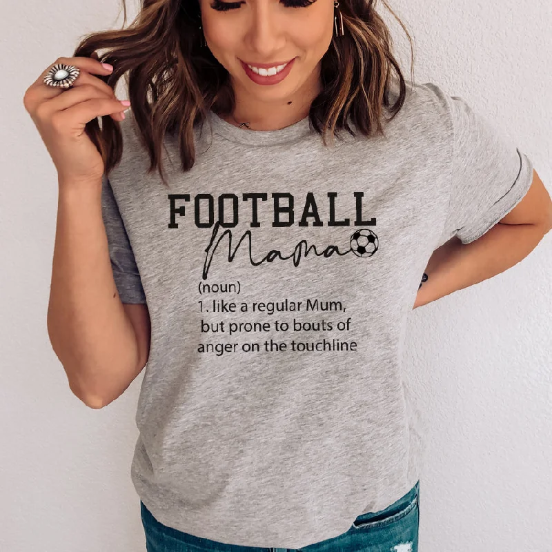 Football Mama Noun T-Shirt Refined Men's Hand