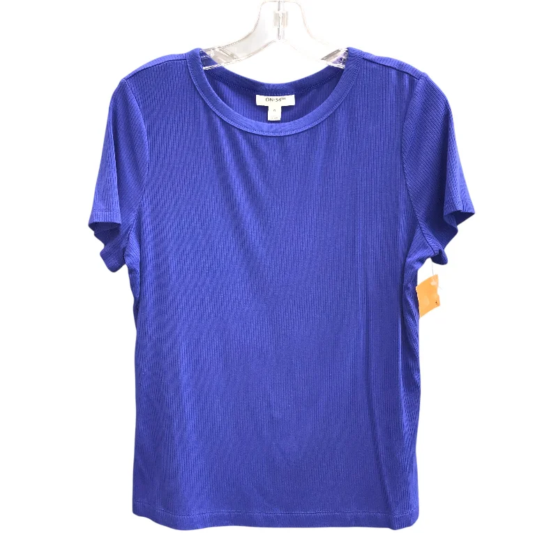 Top Ss Basic by On 34th In Blue, Size:Xl Tailored