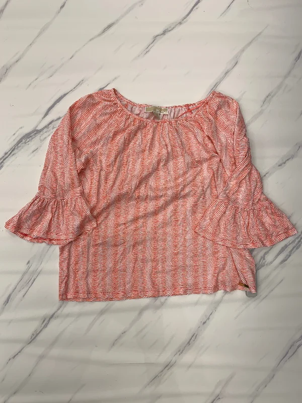 Top Long Sleeve Designer Michael By Michael Kors, Size M Stylish Men's Neon