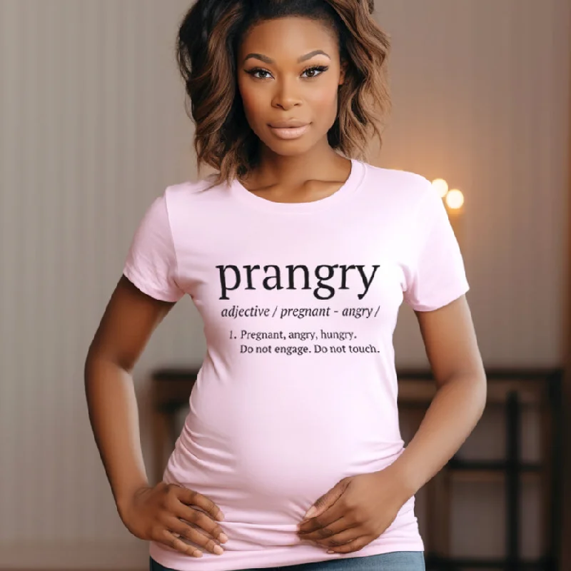 Prangry (Pregnant, Angry, Hungry) T-Shirt Polished Men's Satin