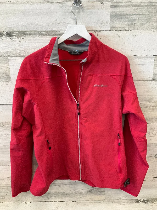 Jacket Windbreaker By Eddie Bauer In Red, Size: Xl Beach