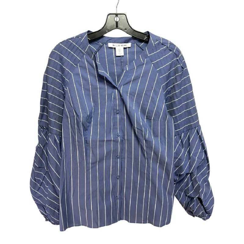 Top Long Sleeve By Belle Vere In Striped Pattern, Size: L Classic Men's Pin