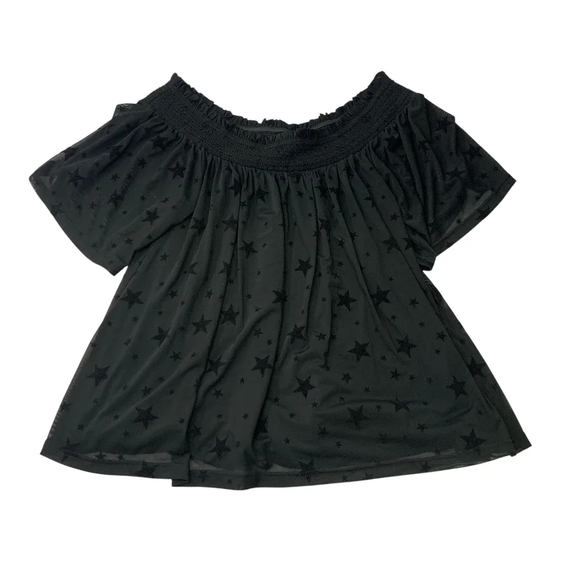 Top Short Sleeve By Maeve In Black, Size: M Elegant Men's Formal 